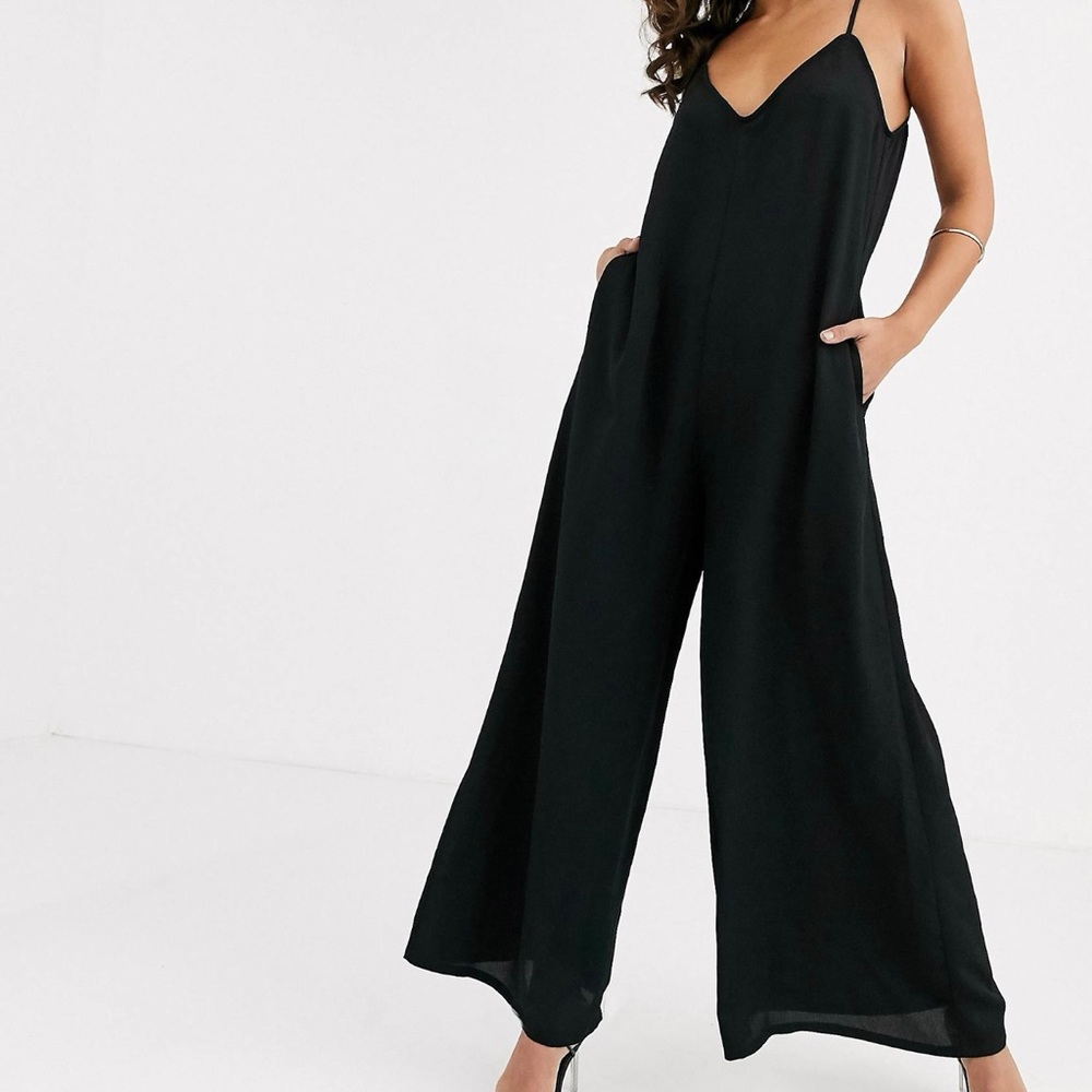 Pretty Lavish wide leg jumpsuit with pockets